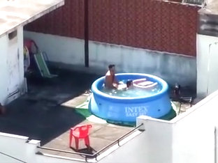 Man And Woman Fucking In The Pool
