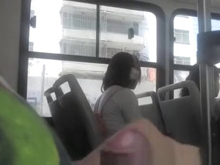 Dude Plays With Dick In Bus