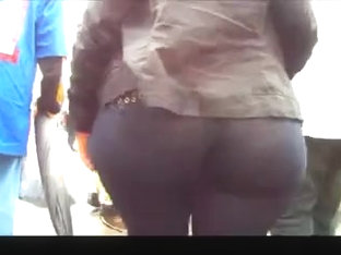 Big Ass In Grey Leggins