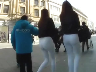 Teens In White Tight Pants