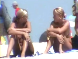 Cute Blonde Girls At Beach - Hidden Cam