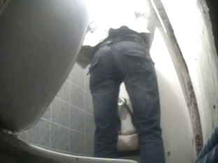 Toilet Voyeur Blonde With Great Ass Bends Over And Takes A Nice Long Piss