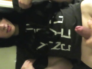 Cute Emo Trap Handjob and Masturbation