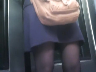 Girls in revealing skirts are the first target of voyeurs