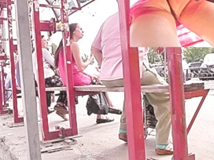 100% real street upskirt movie