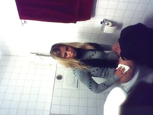 Hot blonde peeing on hidden cam