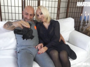 Big Tits Italian Blonde Ass Fucked At Porn Audition With Omar Galanti