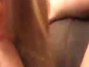 Blonde bitch sucking big cock and gets her face covered in cum