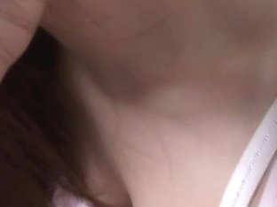 Petite asian babe with perkiy tits on downblouse cam