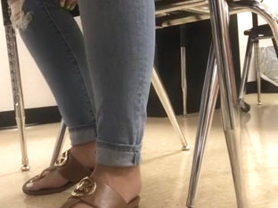 Houstonsfinestvids Latina Candid Feet At School