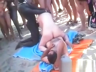 Interracial Orgy On The Nude Beach