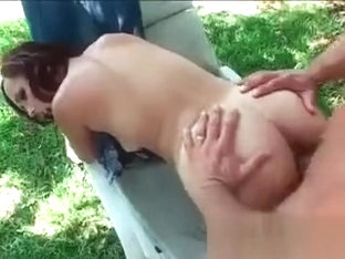 Brunette Amateur Fucked In Hairy Pussy