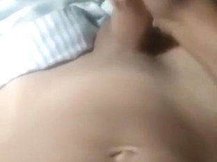 Young boy jerk off and cumming before going to sleep