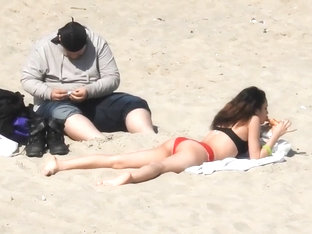 Butt On Beach In Bikini