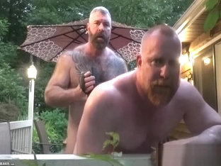 Daddy trains his man and jerks off