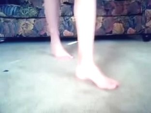 Cute teen smacks her pussy hard