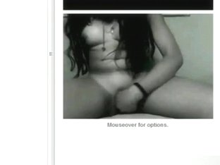 Petite Horny Girl Fingers Her Trimmed Pussy On Msn, While She Watches Her BF Jerk Off.