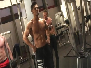 Male pornstars fitness workout