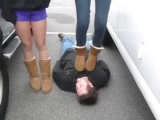 Double Trampling In Uggs (real Amateur!)