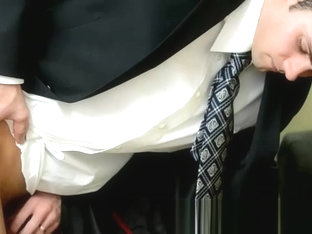 Young straight stripped and inspected by older gay man