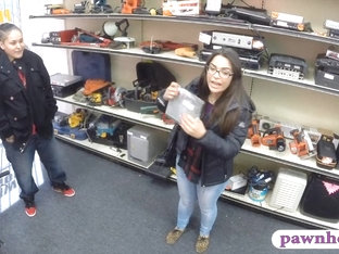 Couple Girls Try To Steal And Get Banged At The Pawnshop