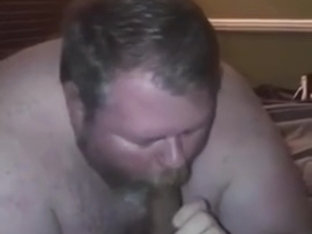 Daddy bear sucking off his boy