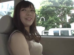 Asian brunette has a huge smile on her face all day long, because she got fucked
