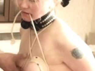Blonde slut gets a hot spanking and nipple torture