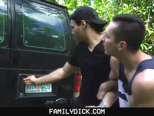 FamilyDick - Muscled Stepdad Pounds His Stepson’s Butt