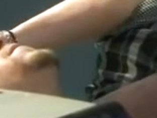 Blowing out the candle.