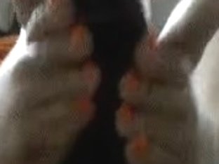 Black Dong In Foot Fetish Action