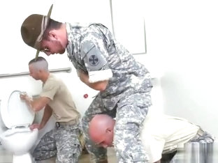 Muscle military interracial and cumshot