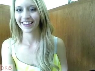 Naughty Blonde Gets Naked On Webcam