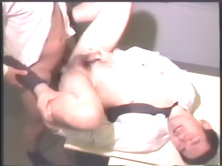 japanese suit man make sex in office