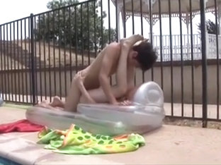 Cute twinks at pool sucking fucking and cums