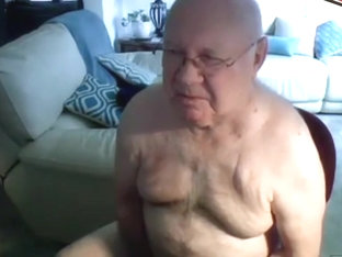 grandpa cum on webcam