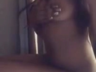 hot ebony teen going all out