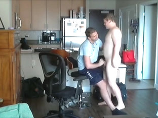 Cubby getting spanked and put in chastity.