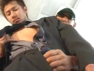 Fabulous male in exotic handjob, fetish gay sex scene