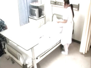 Awesome nurse screwed by her patient in voyeur medical video