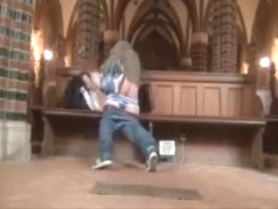 Couple Sex Play In A Church