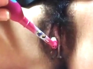 Electric tooth brush masturbation