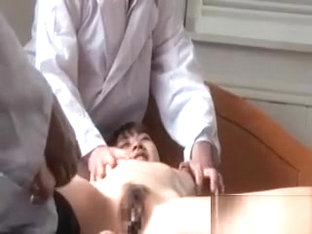 Asian Girl Gets Her Naked Body Checked By Two Doctors