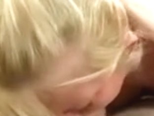 Blonde Deepthroating With Impressive Facial