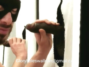 Huge BBC with big hanging balls stops by my gloryhole