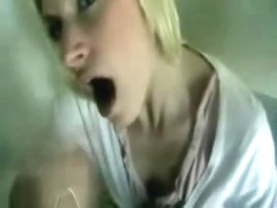 Insatiable blondy broad