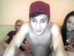 Teen Threesome Fun On The Webcam