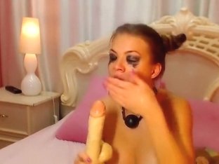 Nicolettexxx Hard Fucks Her Mouth Dildo