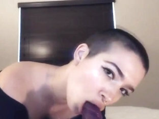 Gorgeous Bald Fucking Herself And Squirt