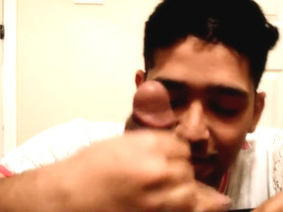 Sissy Baby Boy Gives His First Blowjob